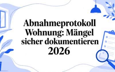 Abnahmeprotokoll Wohnung: Mängel korrekt festhalten 2026